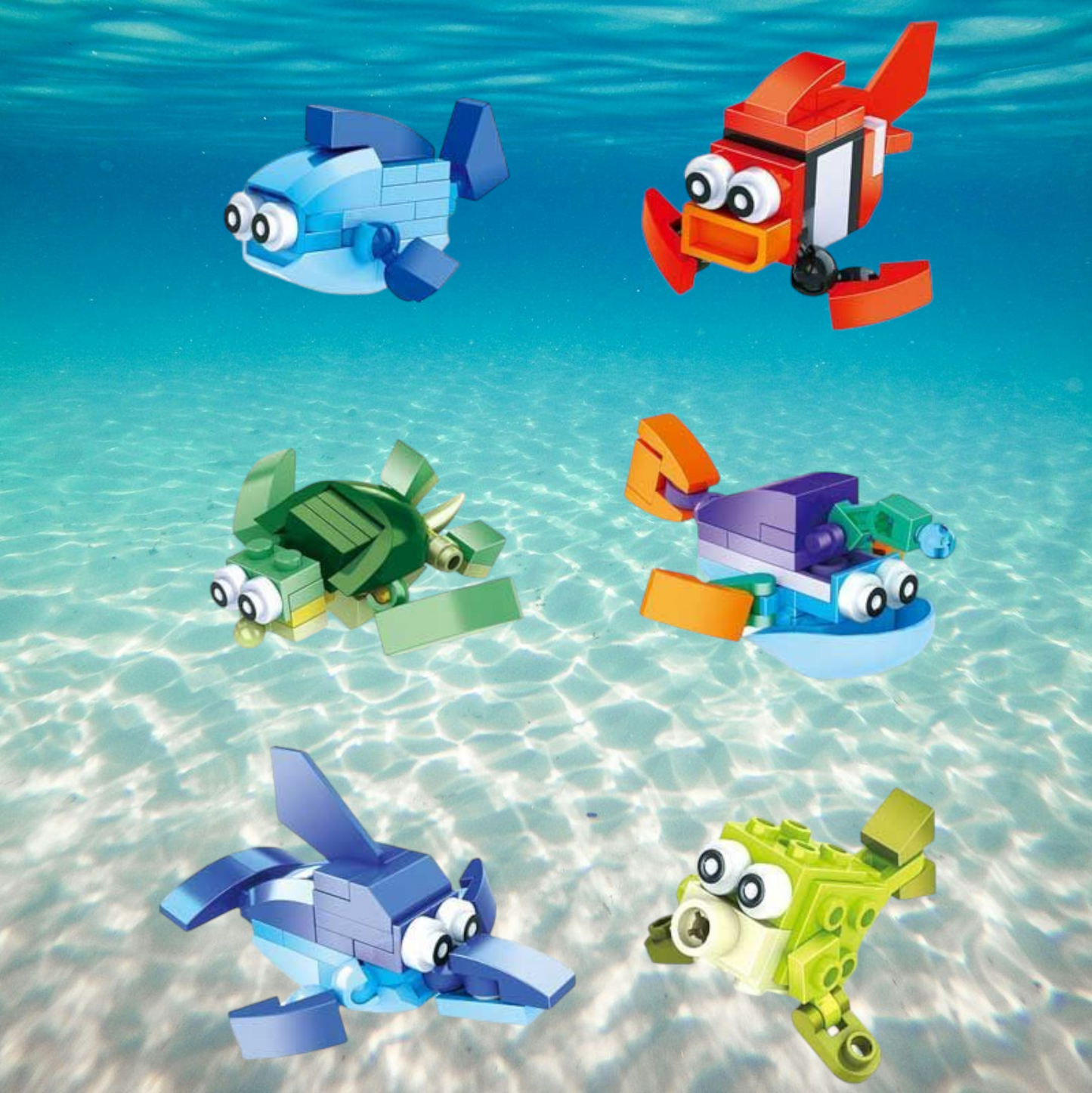 Sea Life 12 piece Block Set